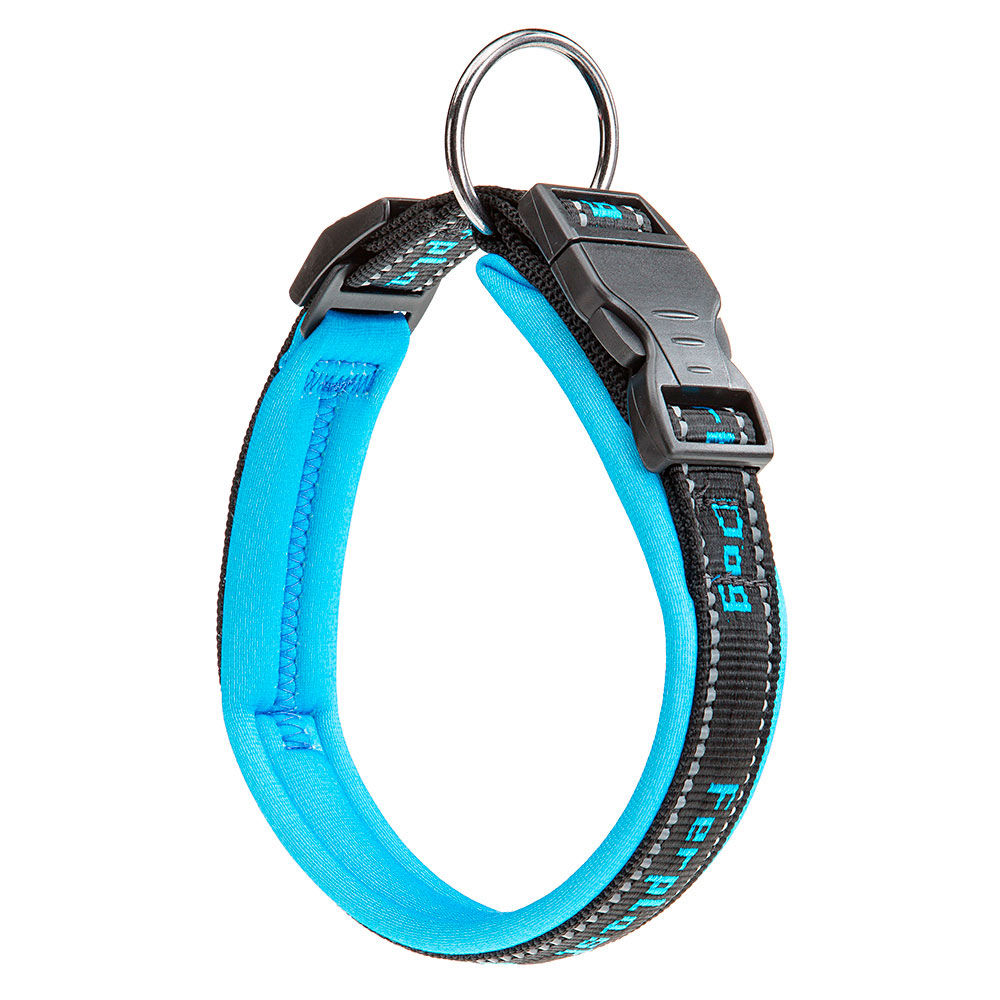Ferplast collier pour chiens sport dog c25/55, poignée rembourée, ceinture réfléchissante, étiquette porte-nom, a: 45÷55 cm - b:
