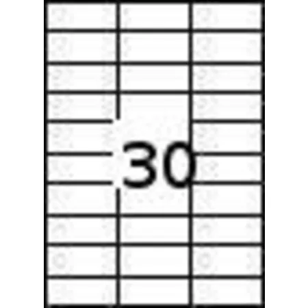 Kores Etiketten DIN A4, 70 x 29,7 mm, 750 Stück