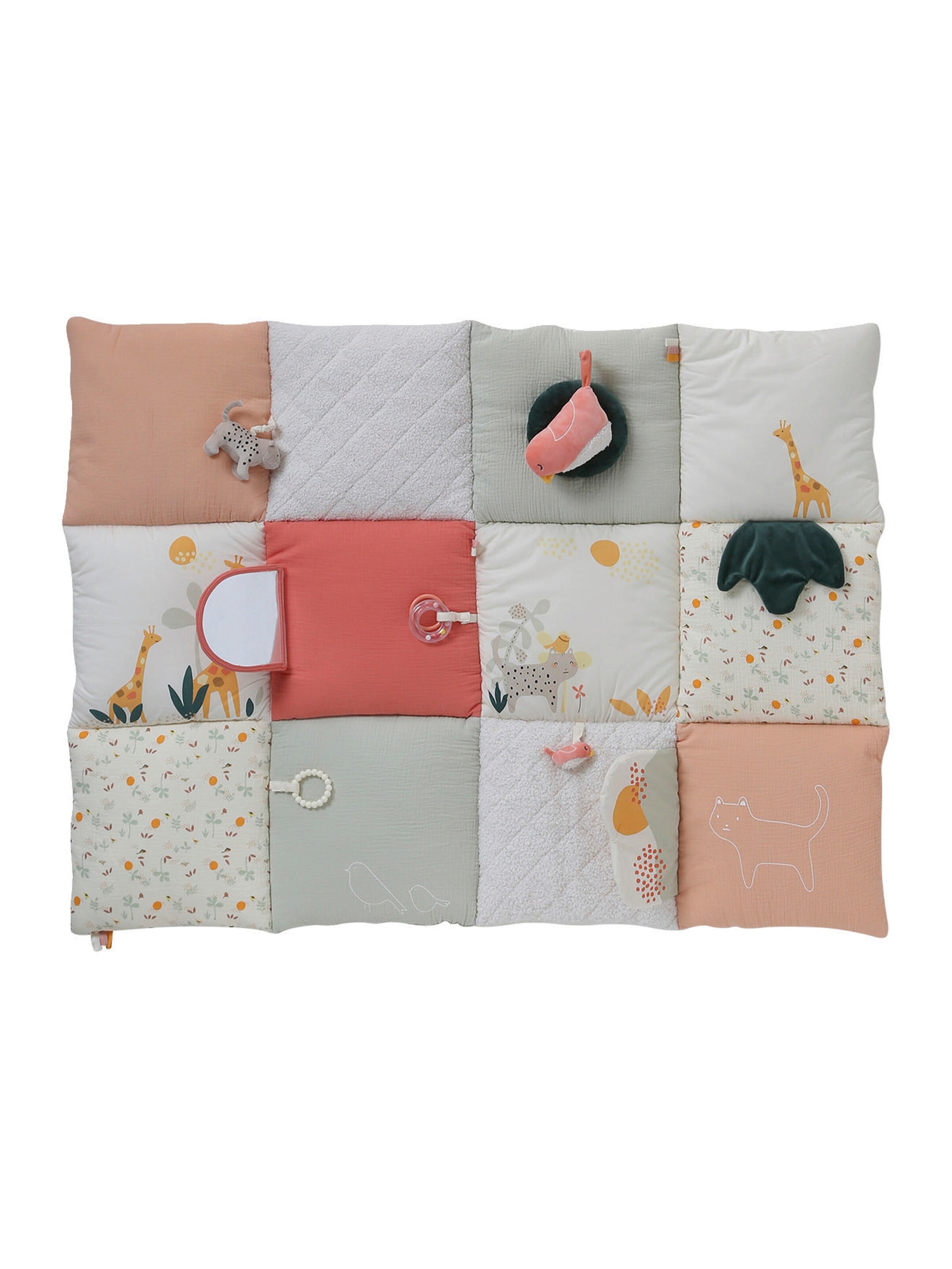Vertbaudet Baby Activity-Decke rosa