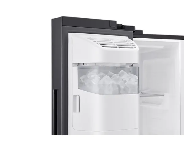 Samsung RS64DG53R3B1 - Køleskab/fryser - side-by-side med vanddispenser, isdispenser - Wi-Fi - bredde: 91.2 cm - dybde: 71.6 cm - højde: 178 cm - 635 liter - Klasse E - Black DOI