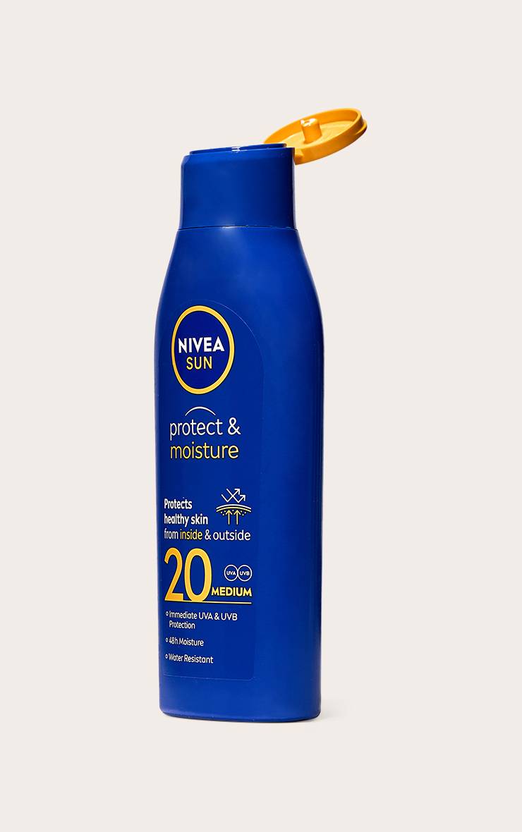 White Nivea Sun Lotion Solaire Hydratante Protectrice Fps 20 200ml