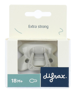 Difrax Fopspeen Natural 18  Maanden SE Grey Agate 1ST
