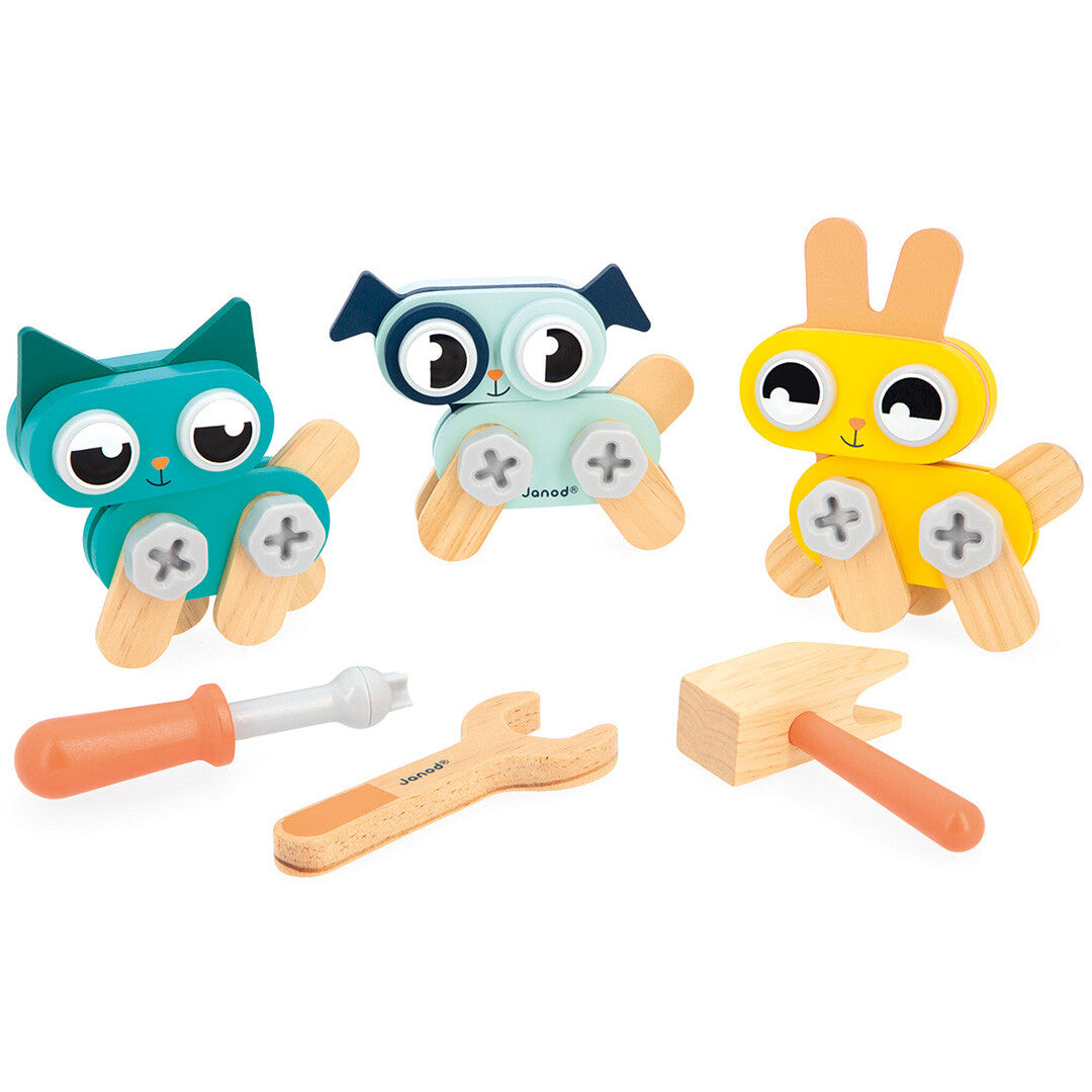 Janod bouwset dieren brico'kids