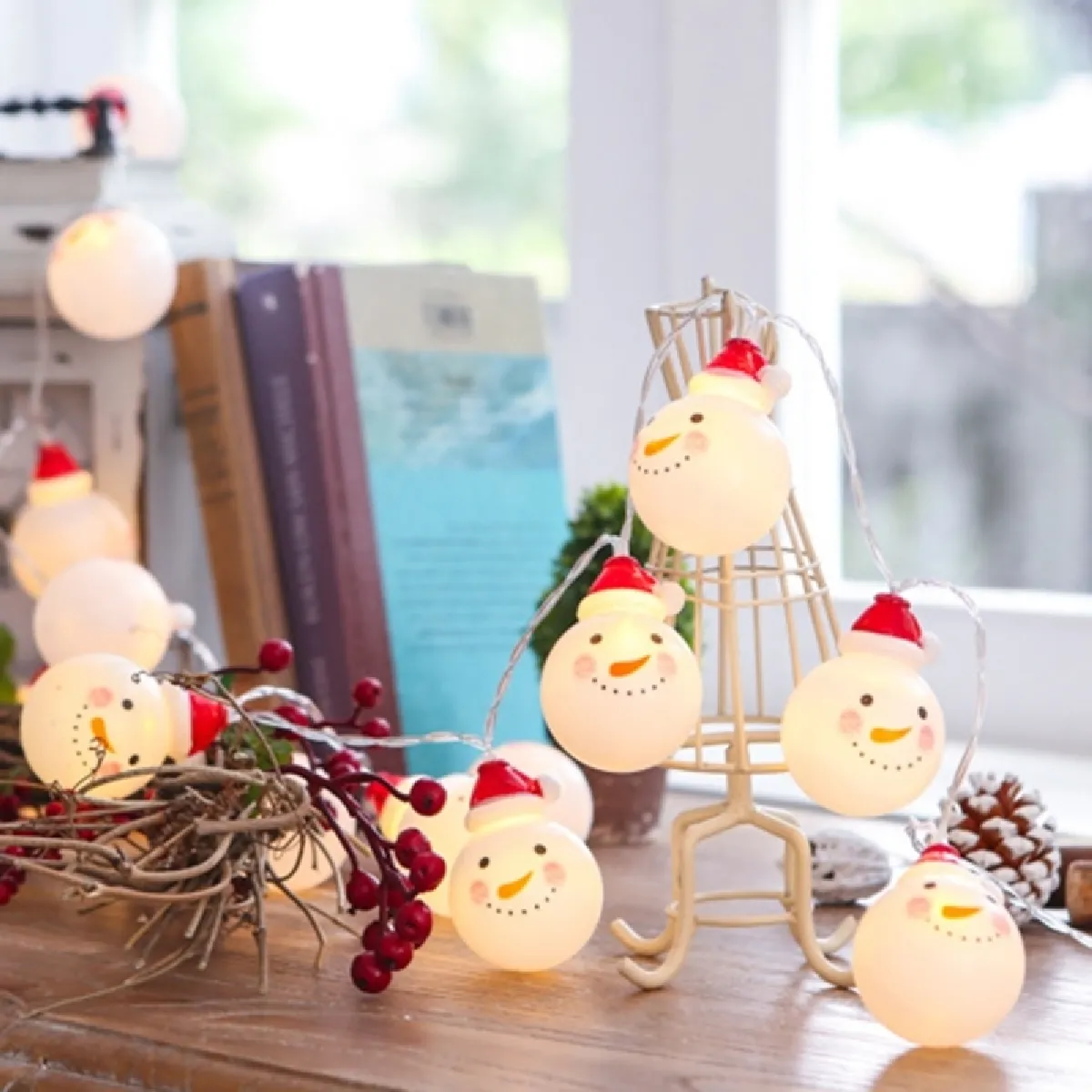 Wewoo Guirlande LED 3m Bonhomme de Neige