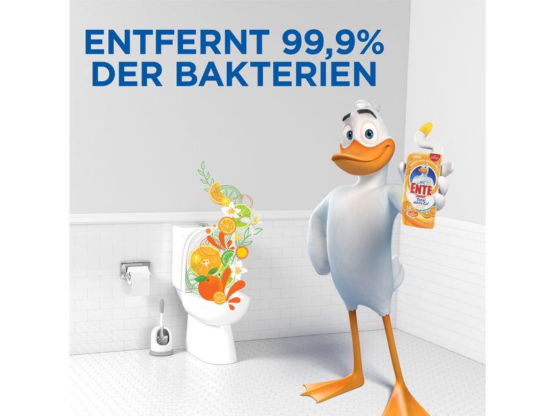 WC-Ente WC-Reiniger Total Aktiv Gel Citrus Splash 3 x 750 m Flüssiger Toilettenreiniger