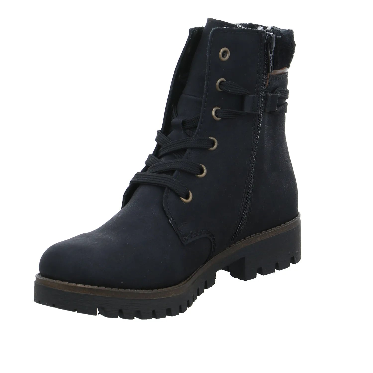 RIEKER Boot Schwarz Lederimitat  Rieker-TEX