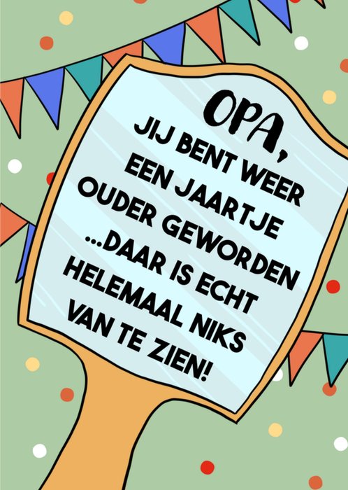Greetz | Verjaardagskaart | Spiegel | Opa