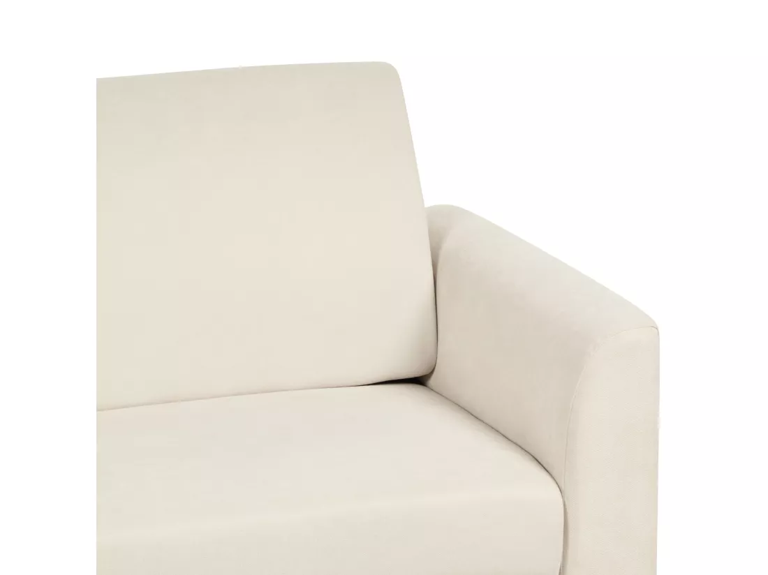 Canapé 2 places en tissu beige FENES