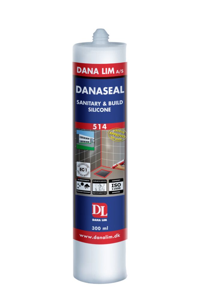 VÅTROMSSILIKON DANA LIM 514 300ML HVIT