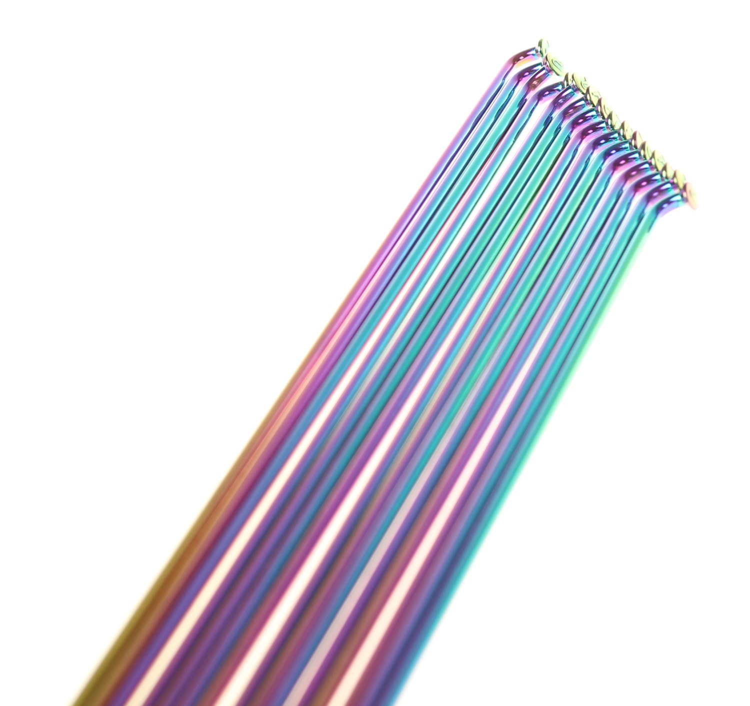 Pillar Racing Spokes Eger Regnbuefarvet 2 mm J-bend