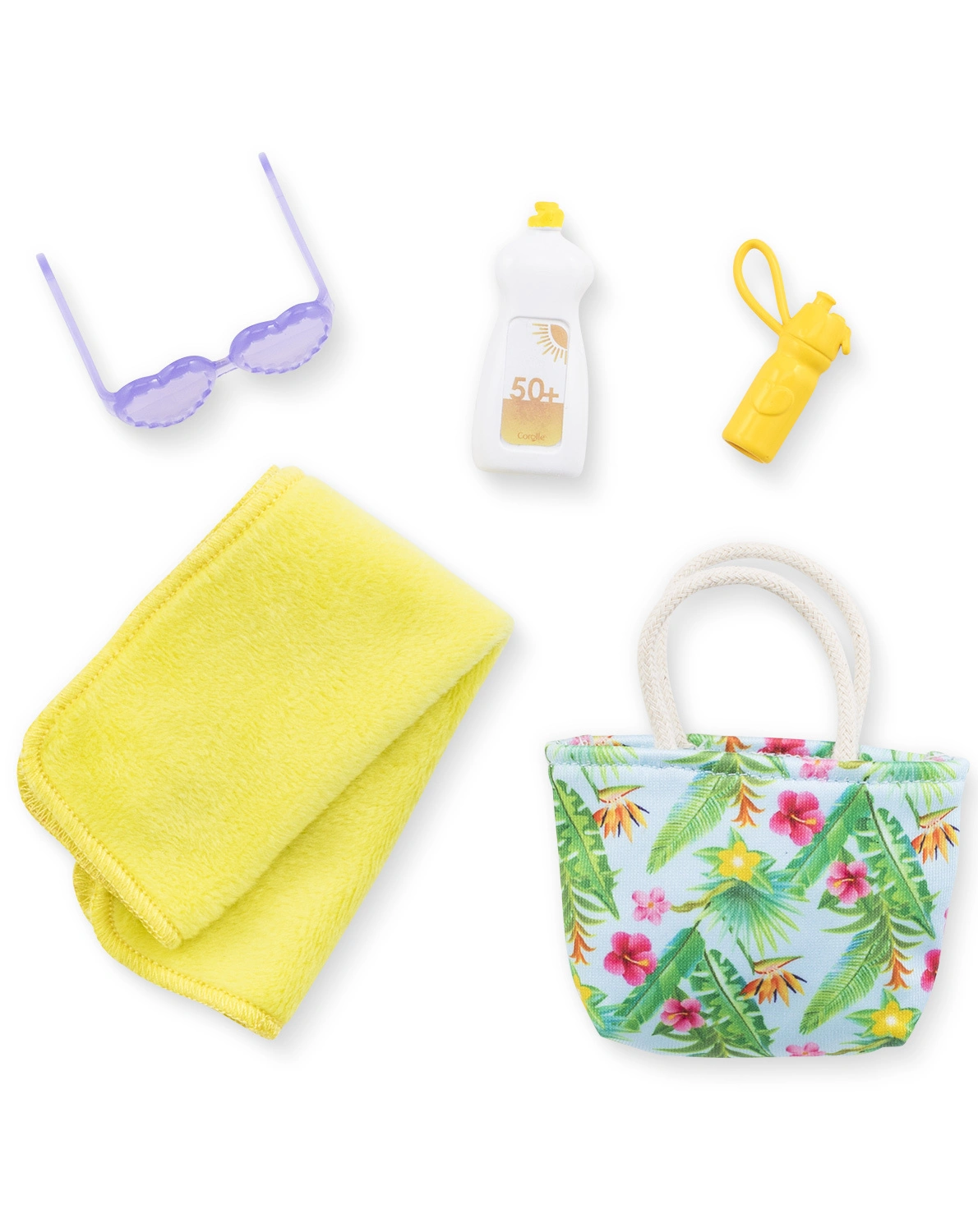 Ankleidepuppe MELODY BEACH SET (28cm) mit Zubehör