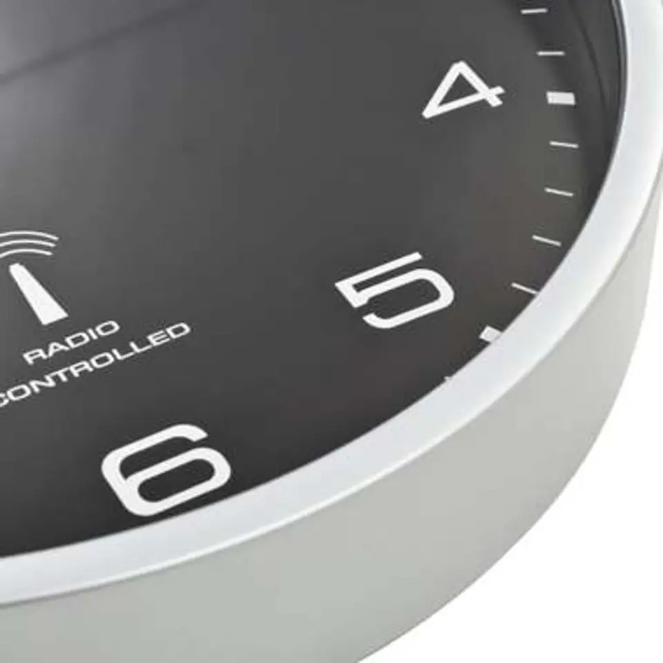 vidaXL - Wandklok - Zwart - Polypropyleen