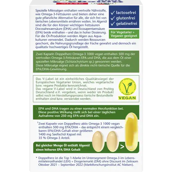 Omega-3 1000 vegan Kapseln