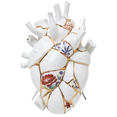 Love in Bloom hart vaas Kintsugi