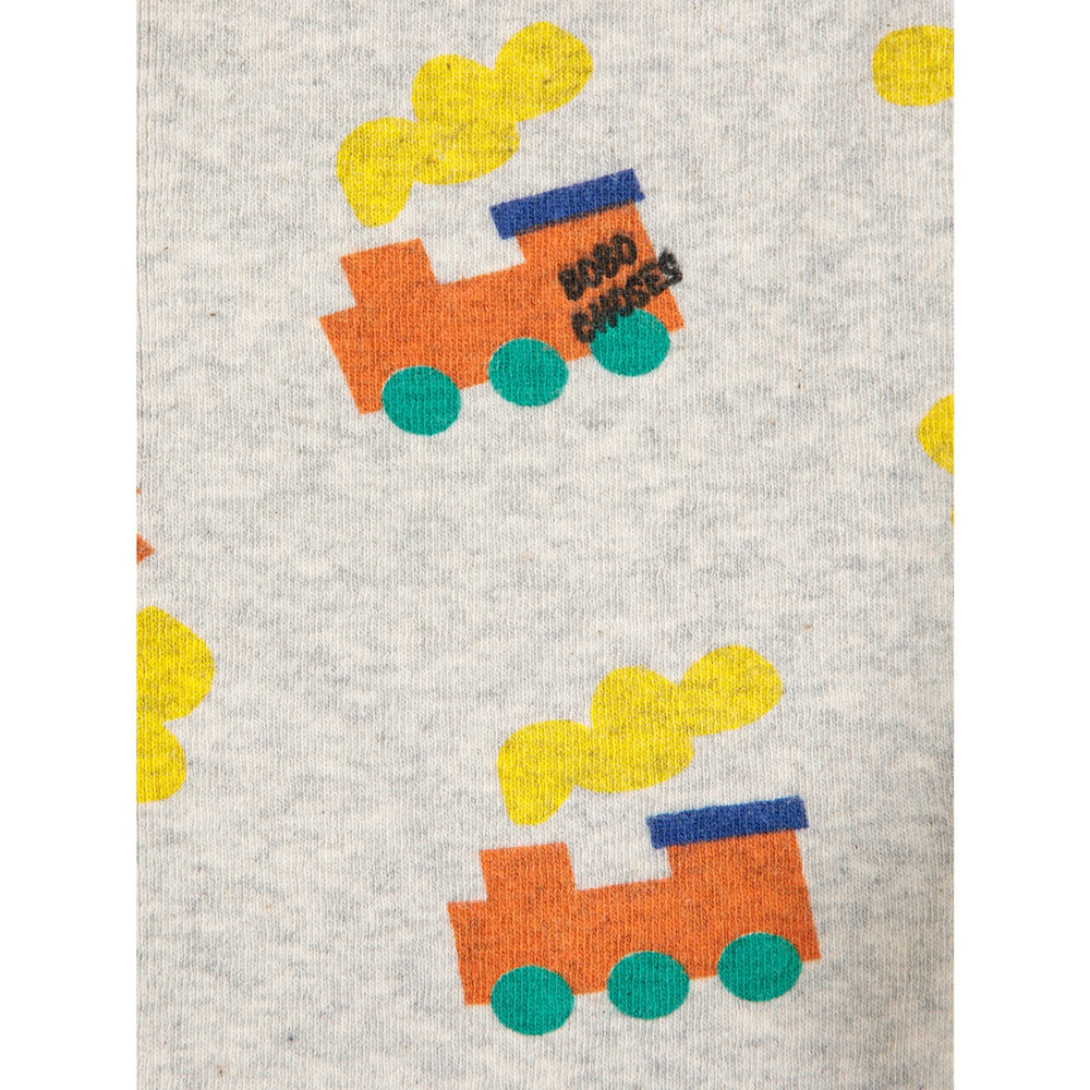 Køb Bobo Choses Light Heather Grey Bobo Choo Choo All Over Leggings