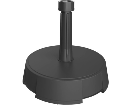 Parasolstandaard 15 kg rond kunststof zwart