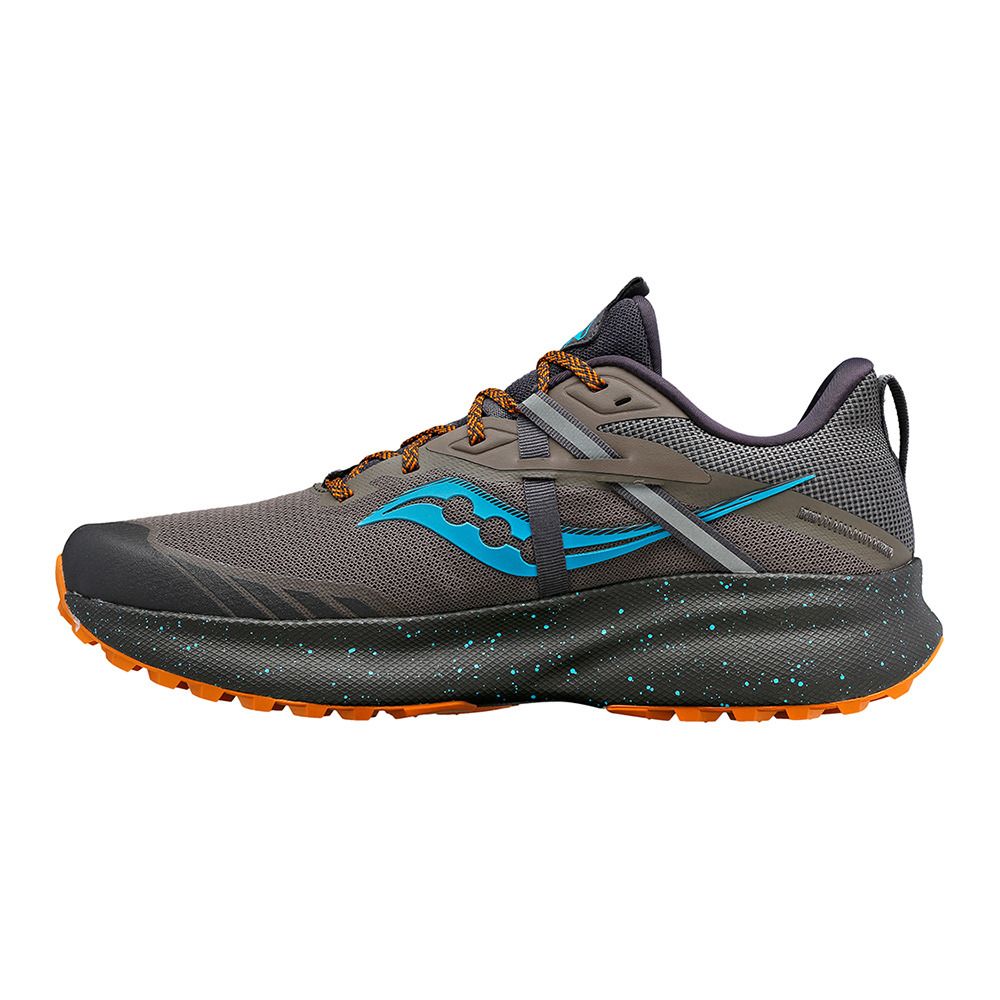Saucony RIDE 15 TR - Chaussures trail Homme pewter/agave