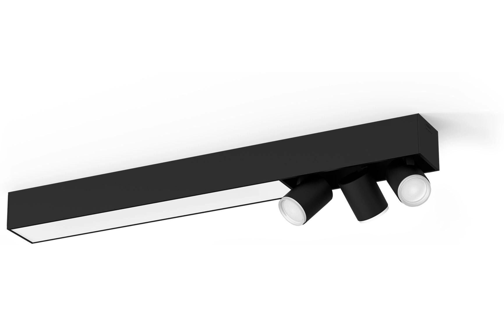 White & Color Ambiance Centris 3-Deckenspot Schwarz<br>Smarte Beleuchtung für jeden Raum