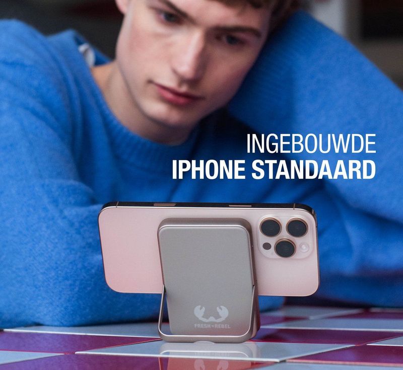 Fresh 'n Rebel - Draadloze Magnetische Powerbank - Dried Green - 5000 mAh - PD 20 W