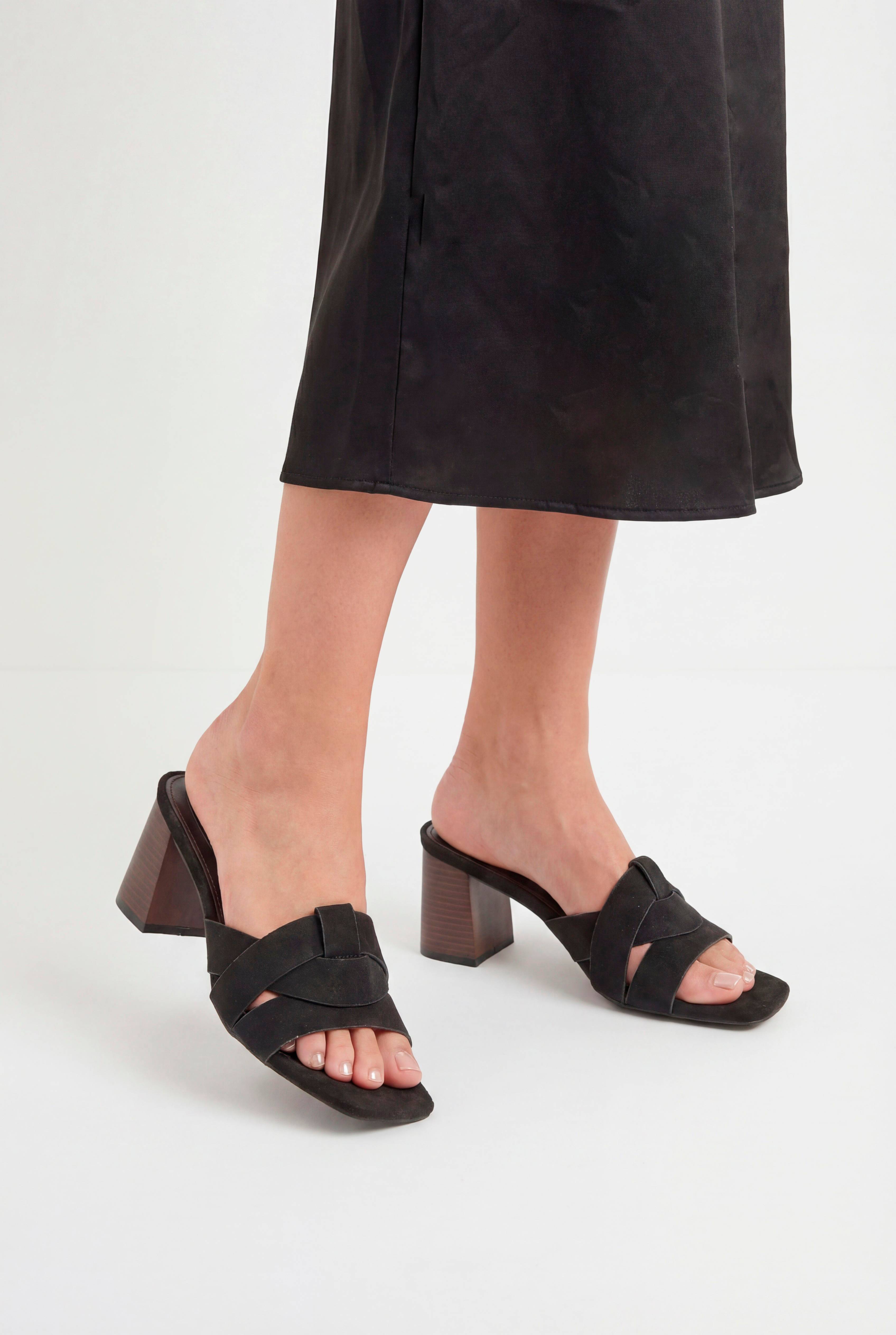 Wallis Mules Brooklyn À Talon Bloc En Synthétique