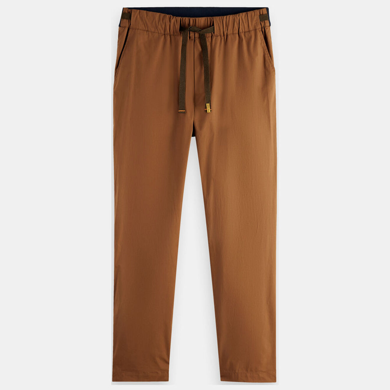 Scotch & Soda Pantalon Regular Fit Fave Tapered marron