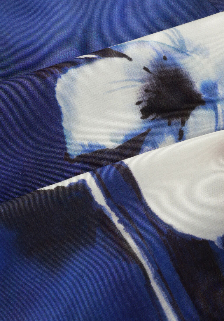 blauwe caroline biss midirok 1782