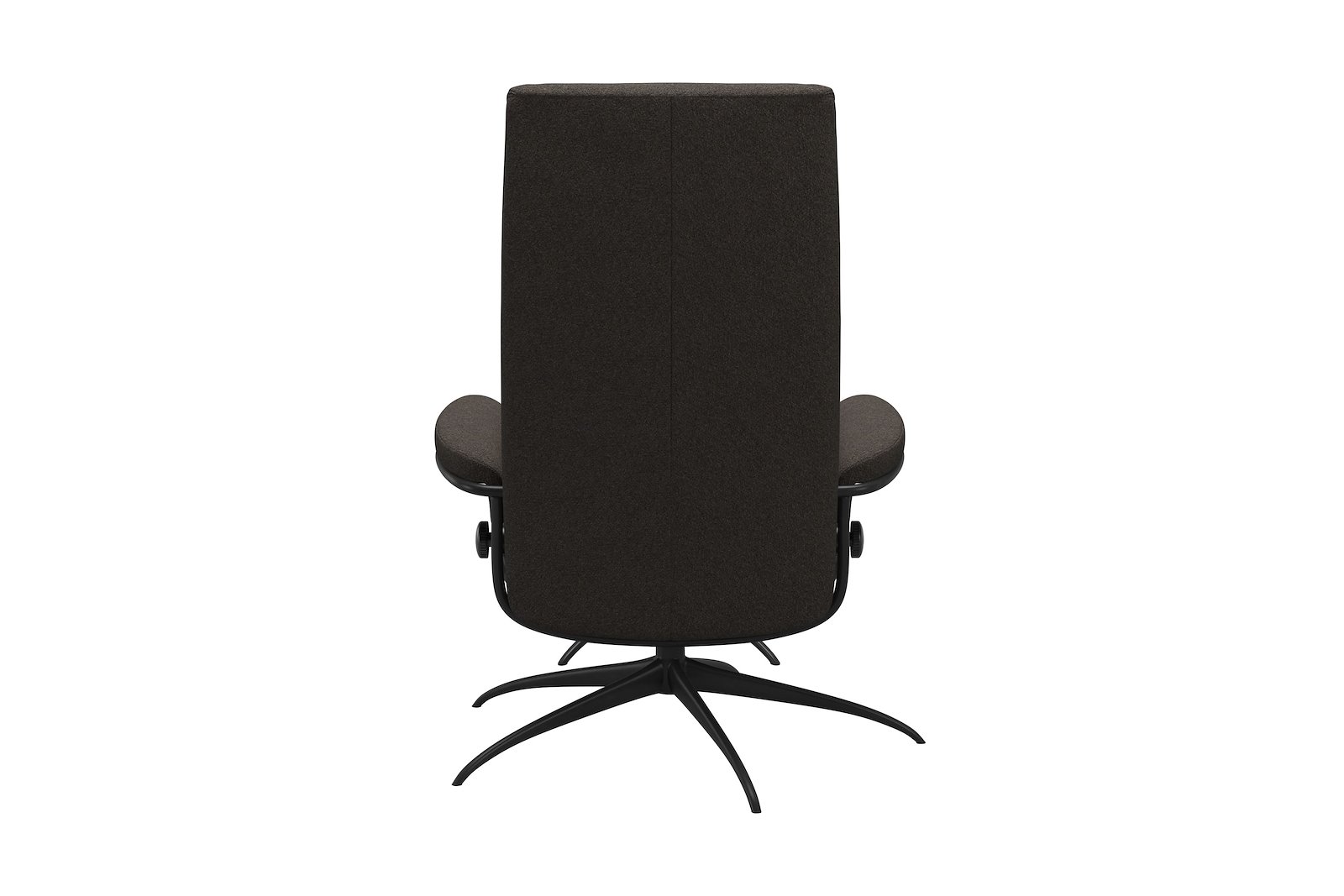 London lenestol m/krakk Tekstil Orchid Brown - Star - Matt Black