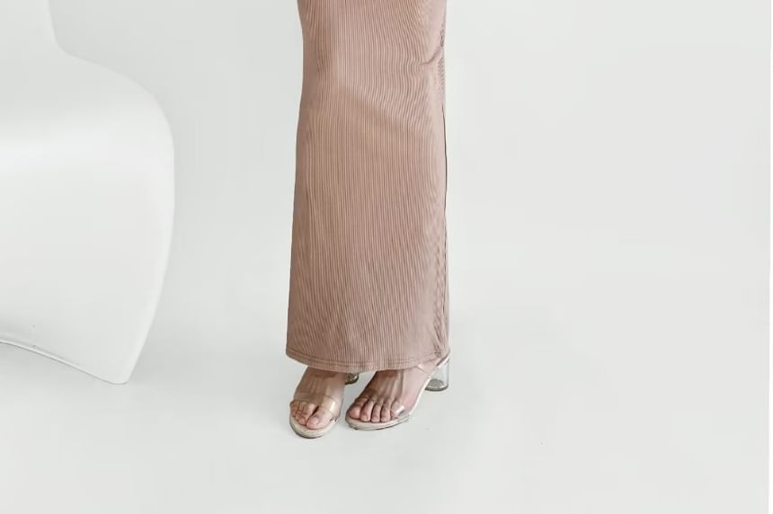 Yukis - Maxi-jurk met korte mouwen en V-hals