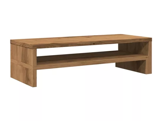 Support de moniteur chêne artisanal 54x22x15 cm bois ingénierie