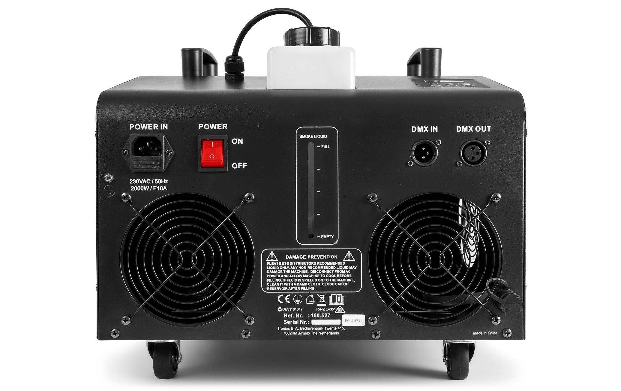 Seifenblasen-/Nebelmaschine SB2000LED<br>Nebel- und Seifenblasenmaschine mit LED-Beleuchtung