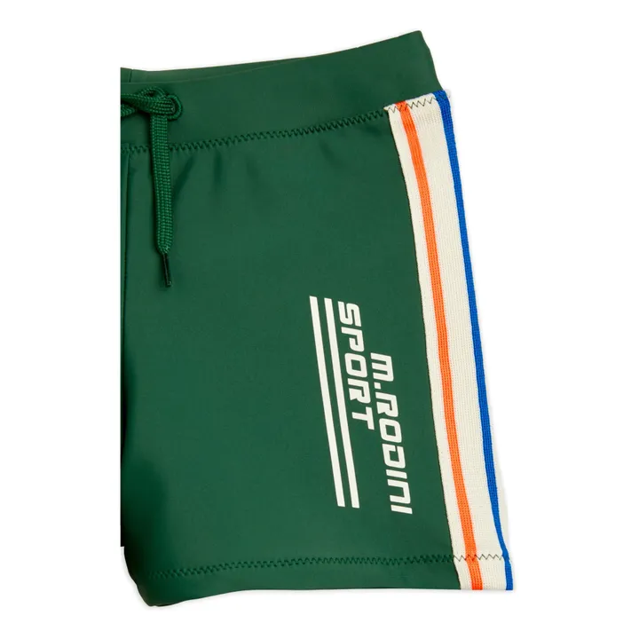 Mini Rodini Slip de Bain M.Rodini Sport Matière Recyclée | Vert sapin