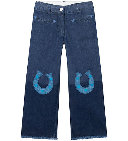 Stella McCartney Kids Jeans - Blau m. Hufeisen