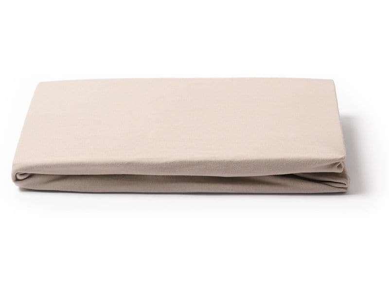Journey Living Fixleintuch Bellevue 90-100 x 200 cm, Taupe Spannbettlaken aus Baumwolljersey