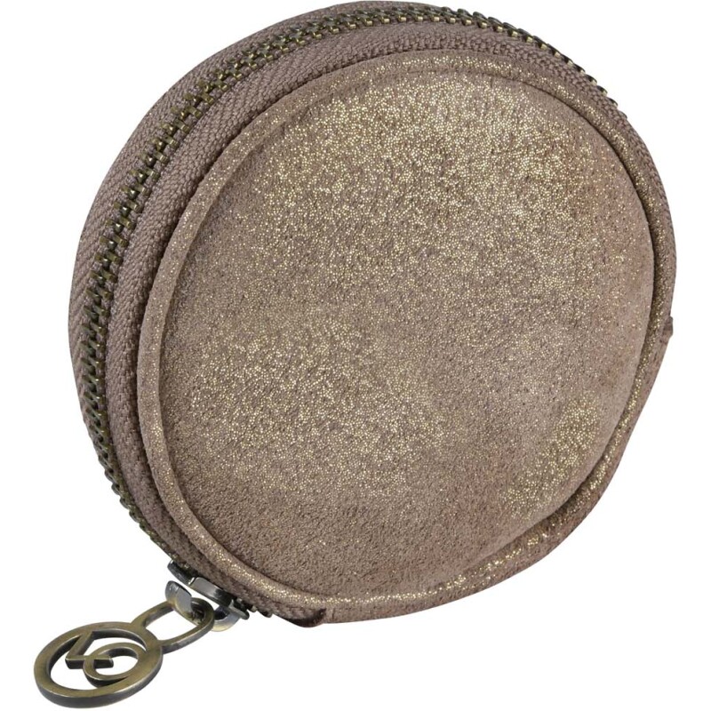 Quo Vadis - Porte-monnaie - Ronde - Julo - 9x9x4 cm - Cuir de vachette suédé - 1 compartiment(s) -  par 6