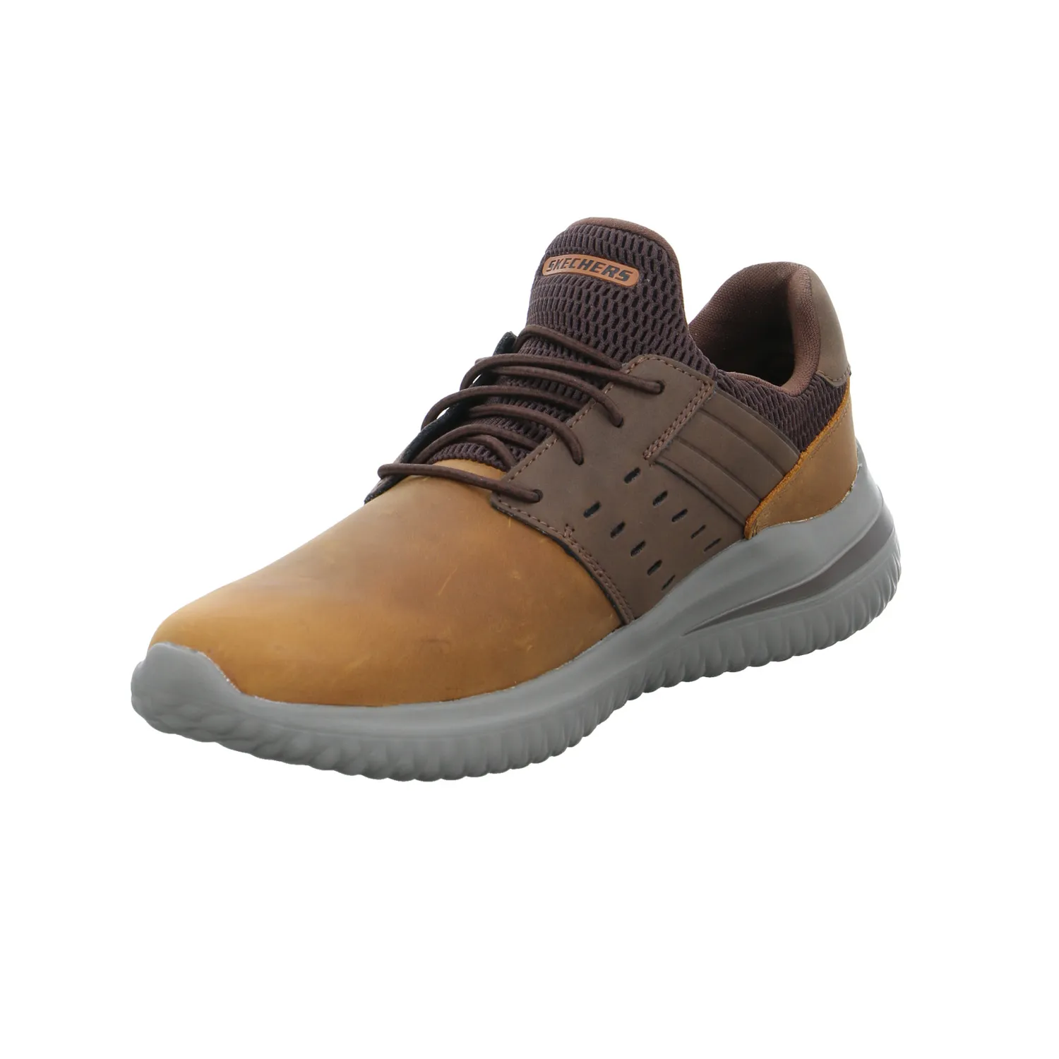 SKECHERS Halbschuhe Sneaker Braun Leder