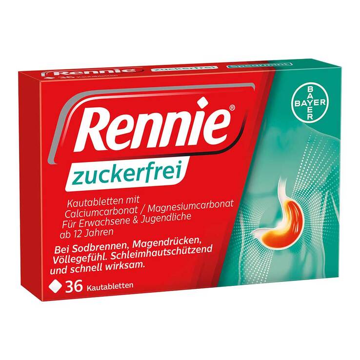 Rennie zuckerfrei Kautabletten, 36 St