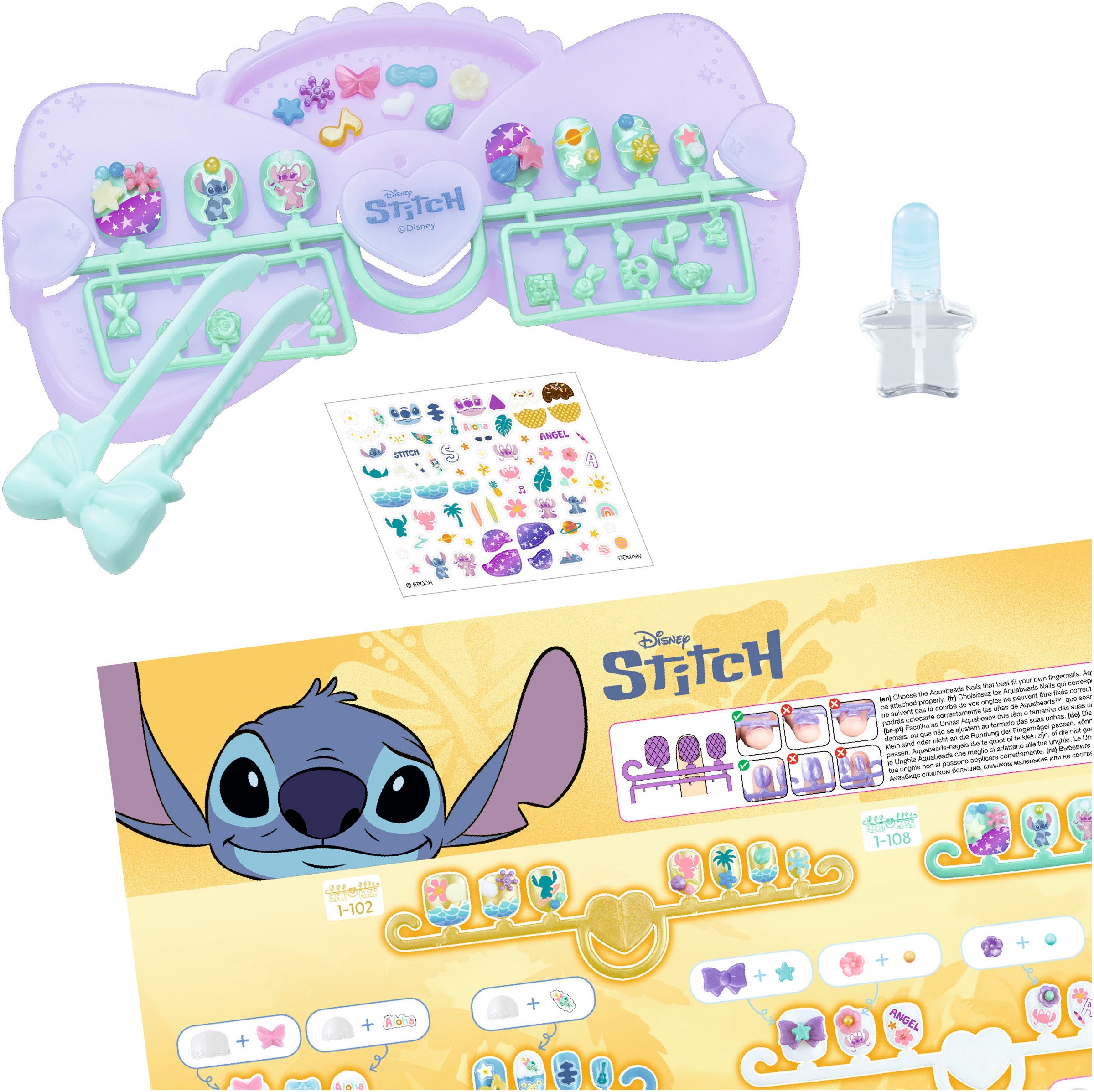 Aquabeads Kreativset »Stitch, Nagelstudio«