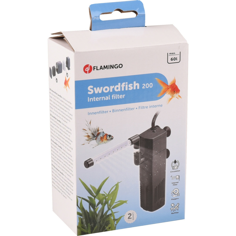 Pompe swordfish 200 pour aquarium max 60 litres
