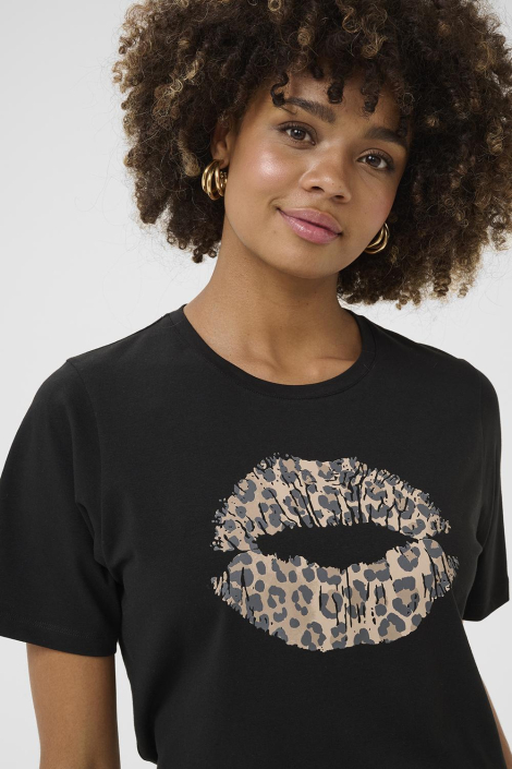 Culture zwarte dames t-shirt