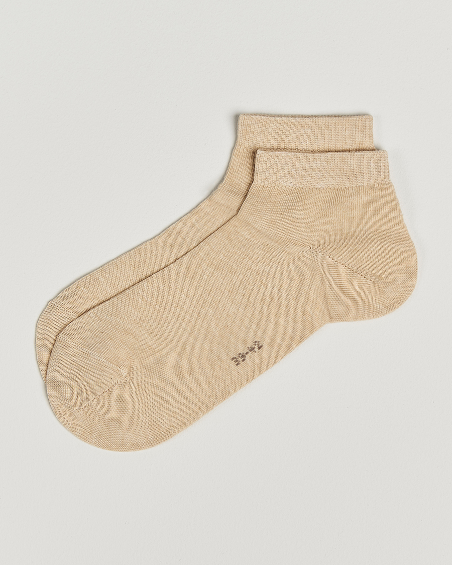 Falke Happy 2-Pack Cotton Sneaker Socks Sand Melange