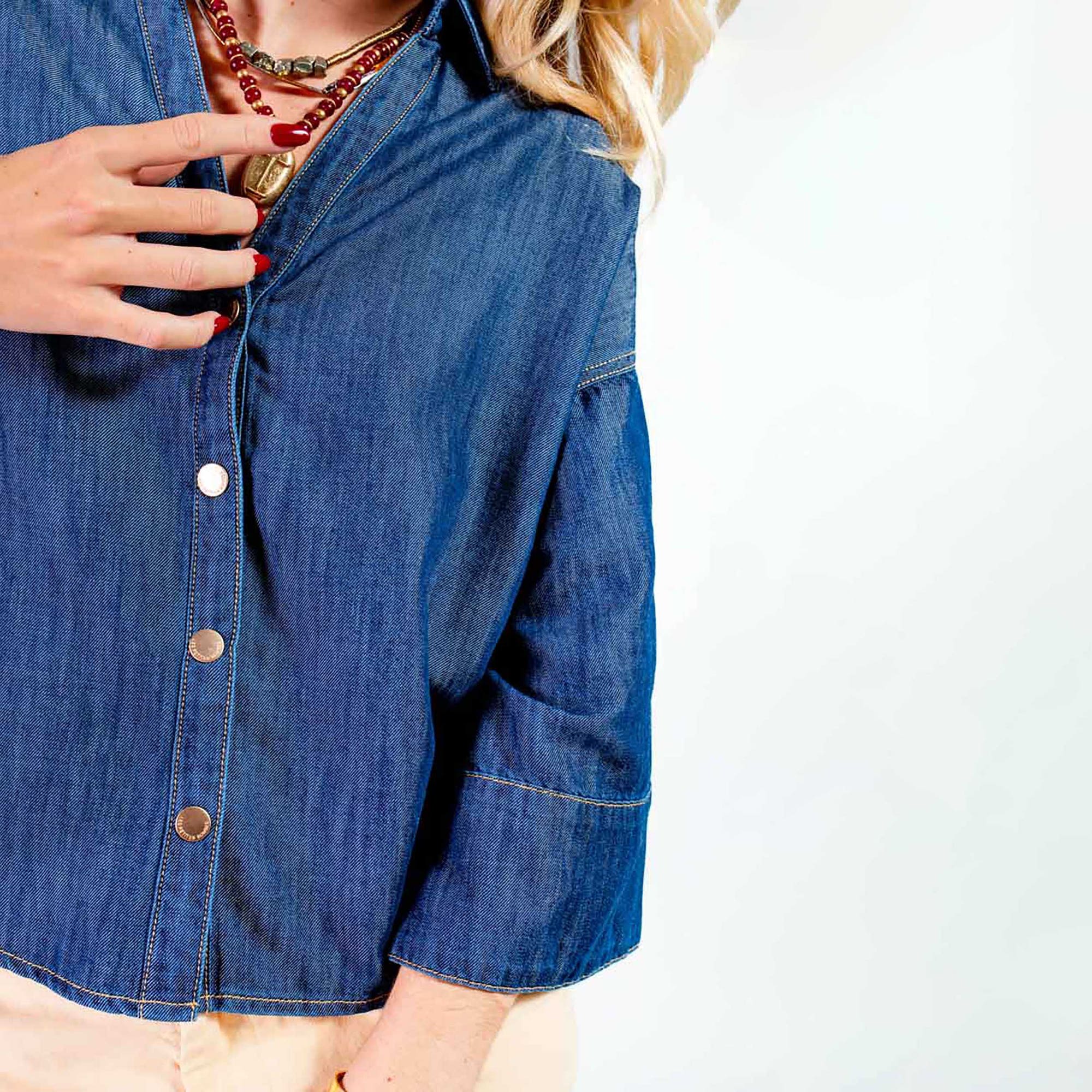 Chemise Femme bleu marine