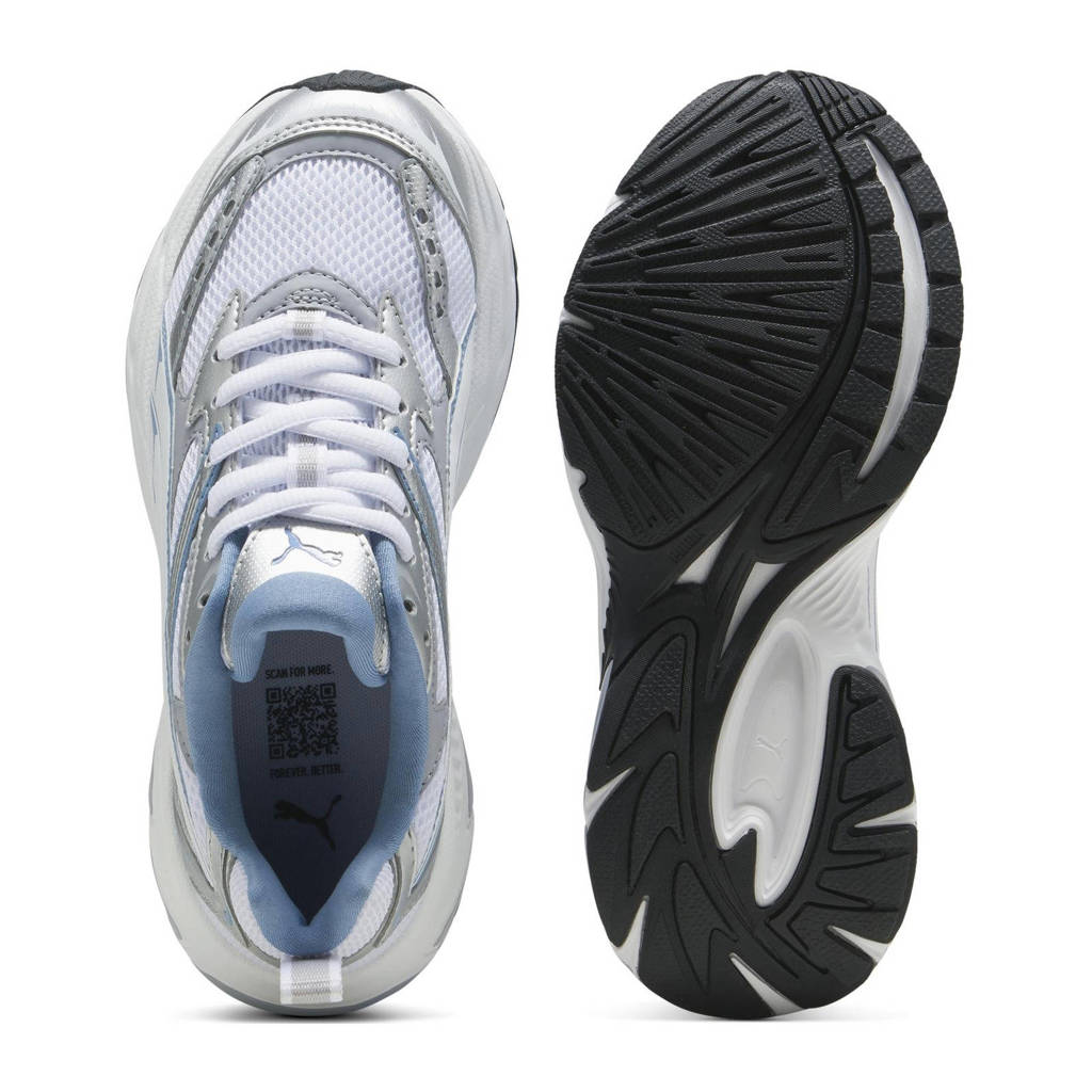 Puma Morphicsneakers wit/lichtblauw/zilver