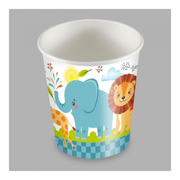 Best Products Green Saco 25 Copos Desenho Animais 200cc Papelão