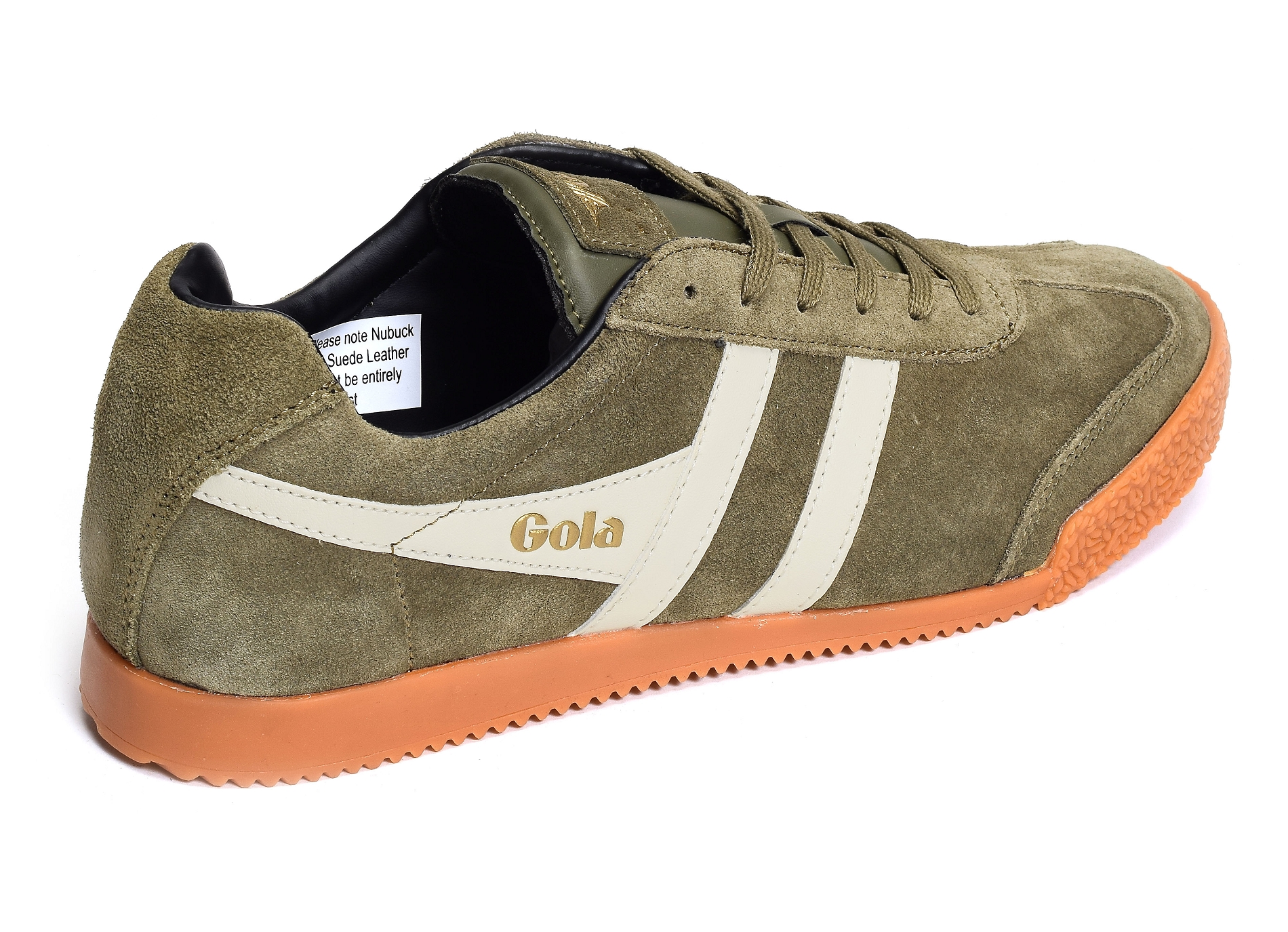 Harrier suede trainers kaki
