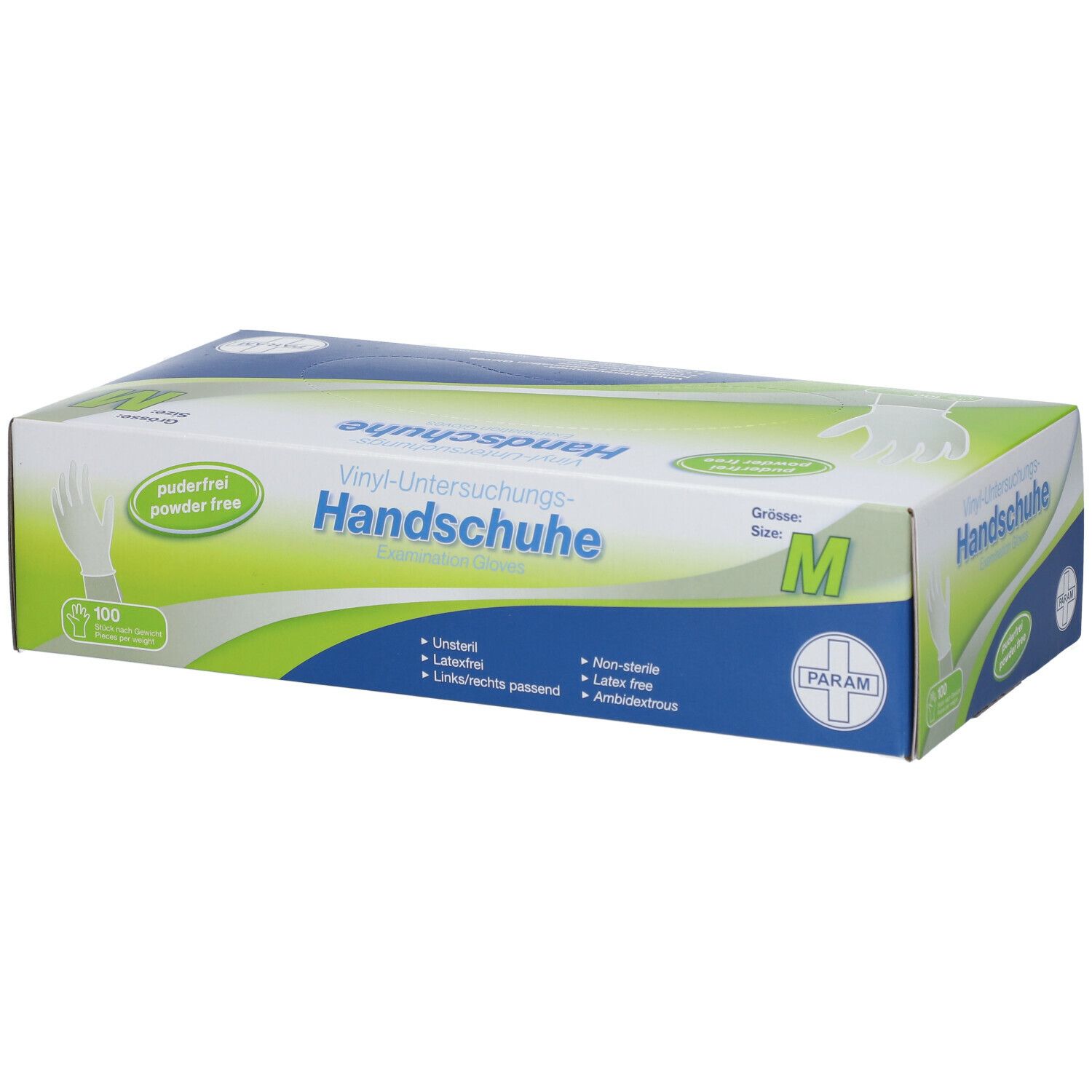 PARAM Einmalhandschuhe Vinyl Größe M