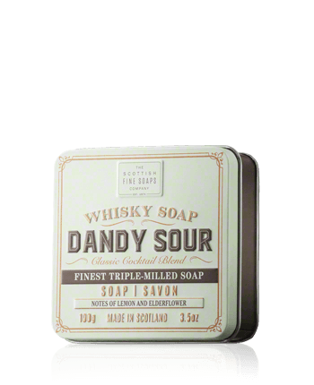 Scottish Fine Soaps Whisky Soap Dandy Sour in a Tin 100g