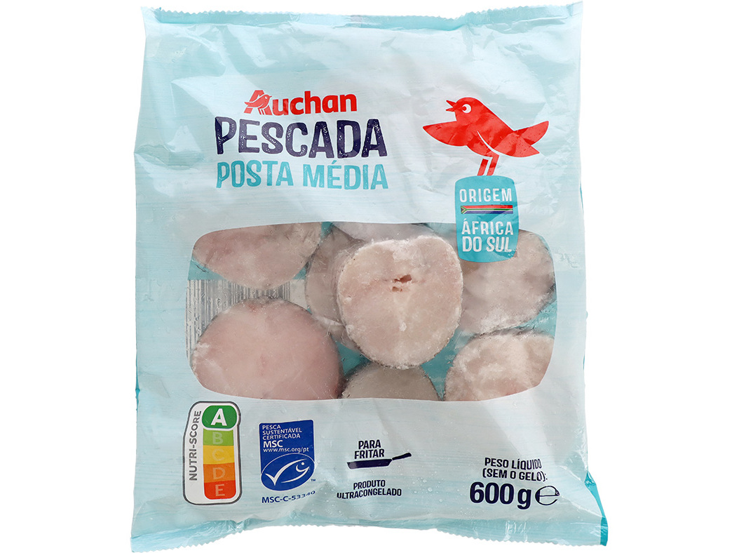POSTA DE PESCADA AUCHAN MSC Nº3 PARA FRITAR 600G