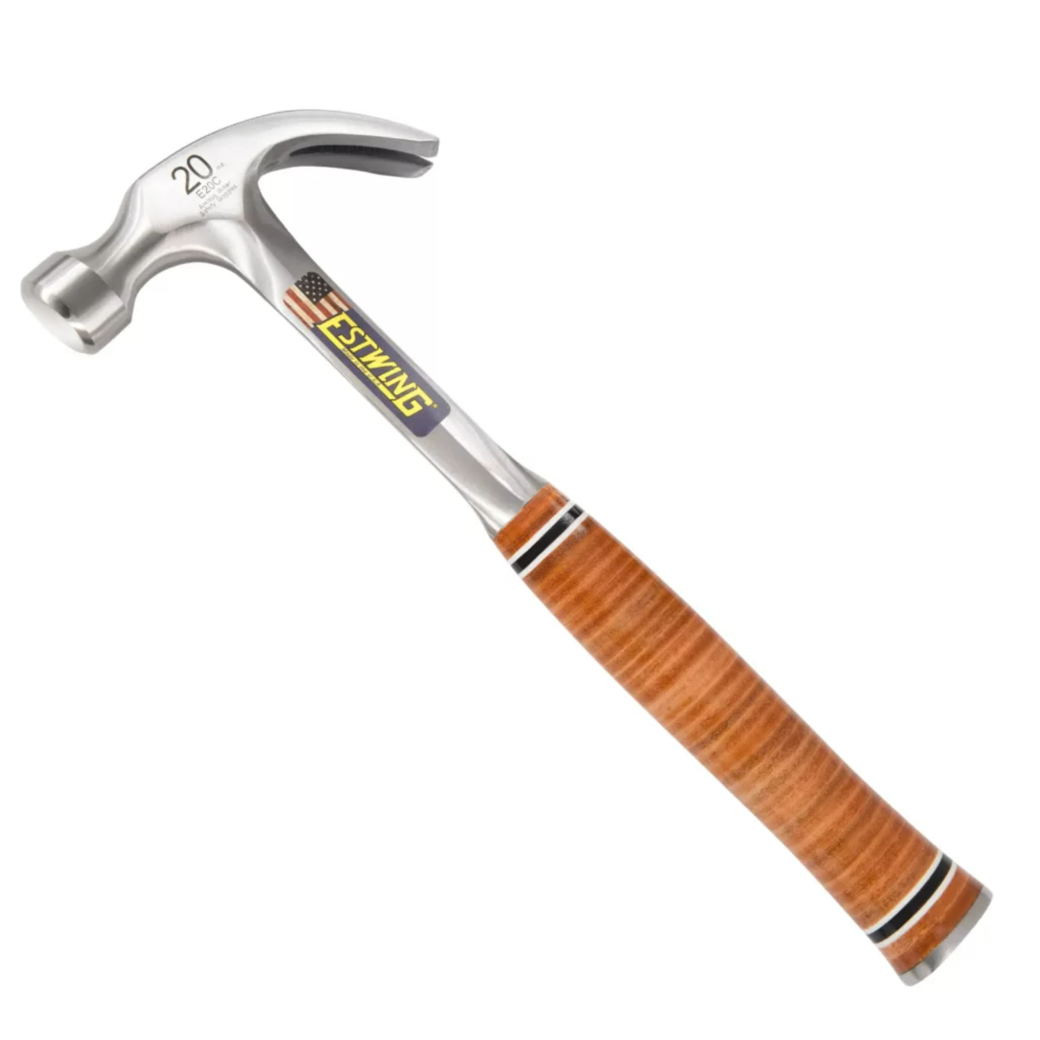 Estwing E20C Gebogen klauwhamer - leren handgreep
