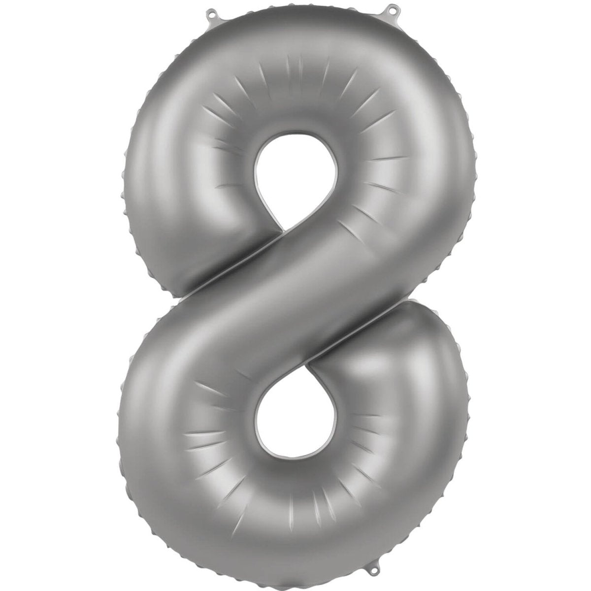 8 Jaar Cijfer Ballon Zilver 86cm