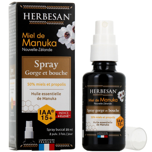 Spray Gorge et Bouche Miel de Manuka IAA 10+